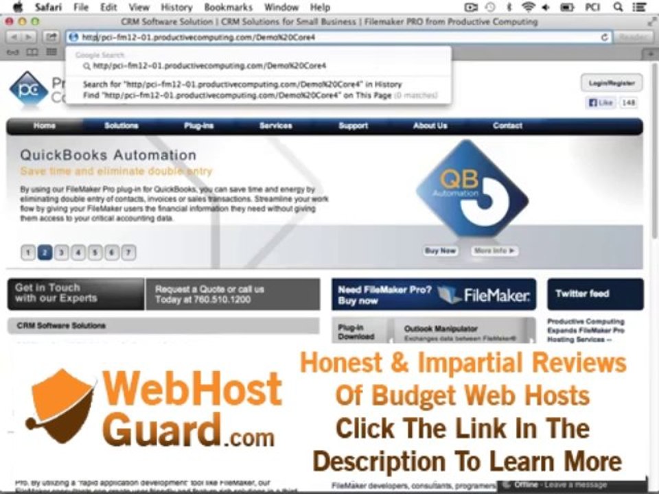 02. Account Access - FileMaker Pro Database Hosting - Productive Computing, Inc.