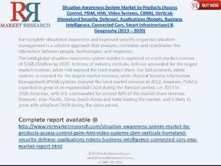 RnRMR: Situation Awareness System Market 2020