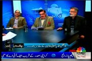 CNBC Pakistan Aaj Raat Shahzad Iqbal with MQM Rashid Godil (07 Nov 2013)