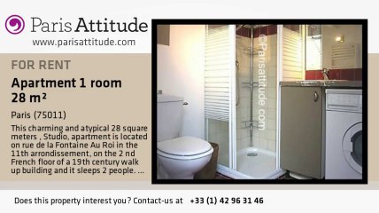 Studio Apartment for rent - Parmentier, Paris - Ref. 7392