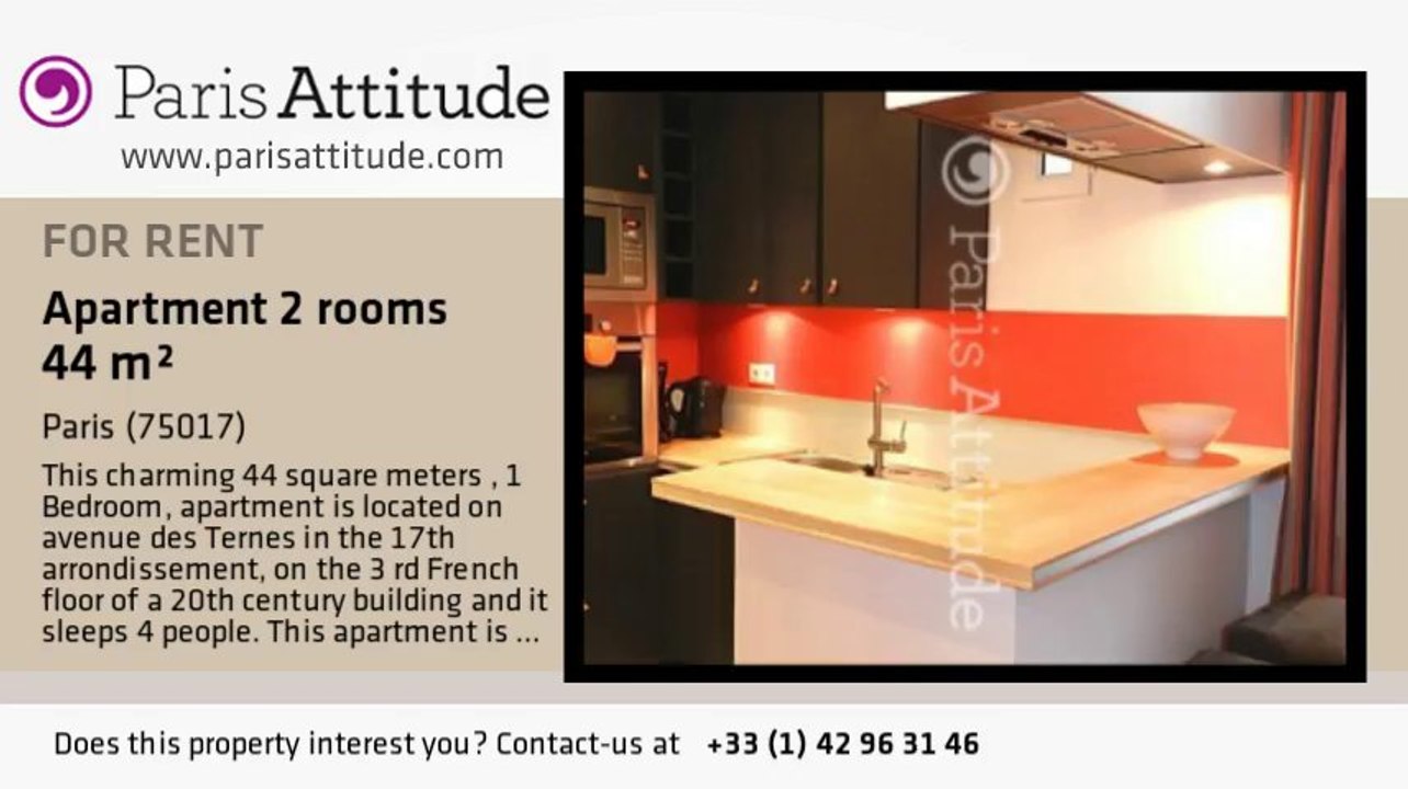 1 Bedroom Apartment for rent - Porte Maillot/Palais des Congrès, Paris - Ref. 8256