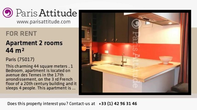 1 Bedroom Apartment for rent - Porte Maillot/Palais des Congrès, Paris - Ref. 8256