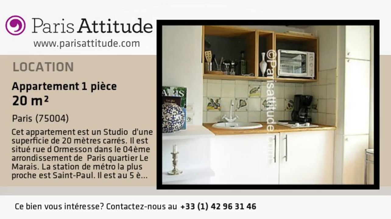 Appartement Studio à louer - St Paul, Paris - R...