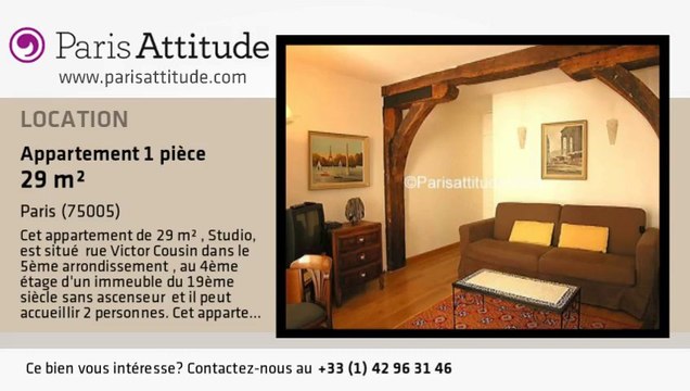 Appartement Studio à louer - Panthéon/Sorbonne, Paris - Ref. 1499