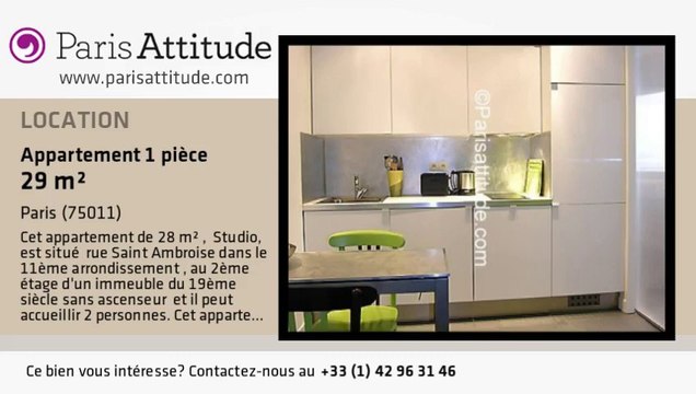 Appartement Studio à louer - Parmentier, Paris - Ref. 5824
