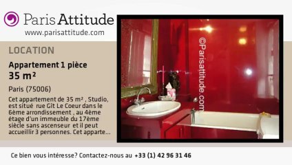 Appartement Studio à louer - Quartier Latin/St Michel, Paris - Ref. 7411