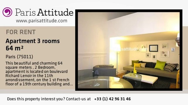 2 Bedroom Apartment for rent - Parmentier, Paris - Ref. 7293