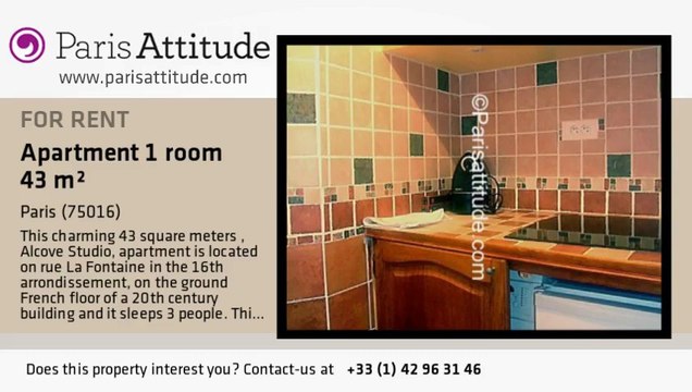 Alcove Studio Apartment for rent - Maison de la Radio, Paris - Ref. 5400