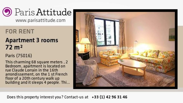 2 Bedroom Apartment for rent - Auteuil, Paris - Ref. 5184