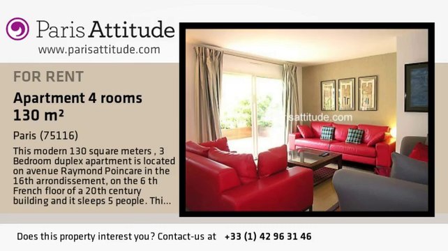 3 Bedroom Duplex for rent - Victor Hugo, Paris - Ref. 7335