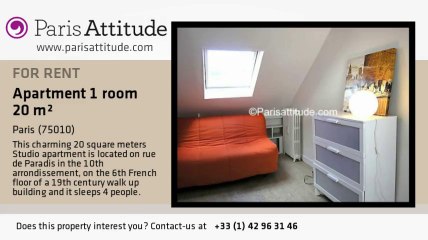 Studio Apartment for rent - Poissonnière, Paris - Ref. 4794