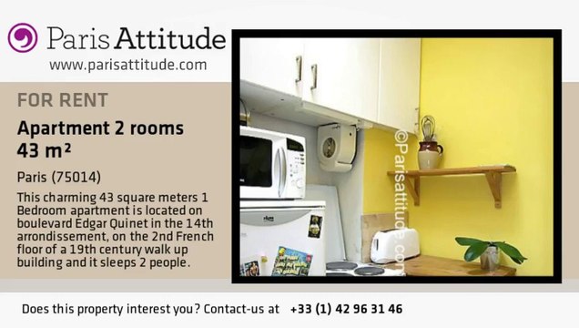 1 Bedroom Apartment for rent - Montparnasse, Paris - Ref. 4646