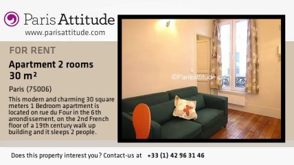 1 Bedroom Apartment for rent - St Germain, Paris - Ref. 4984