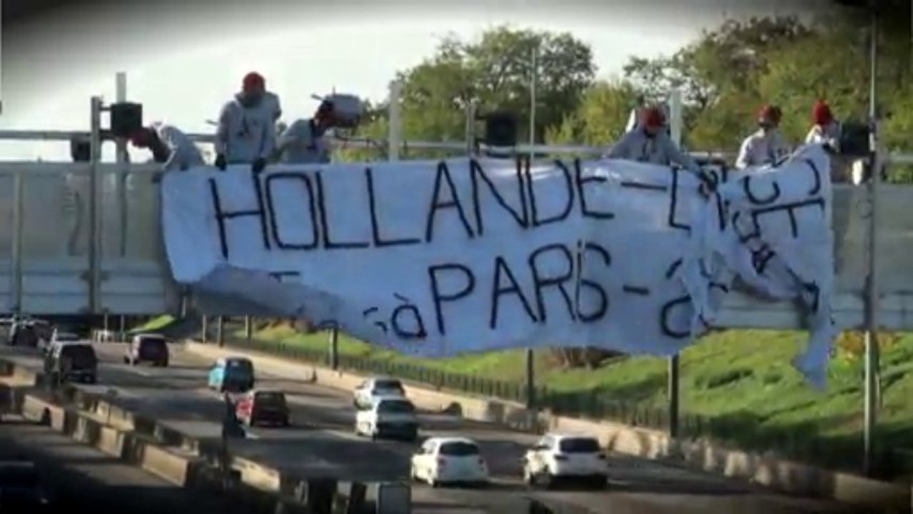 Le 1er portique écotaxe visé sur Paris