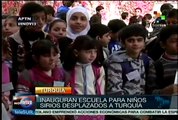 Turquía inaugura escuela para niños sirios desplazados