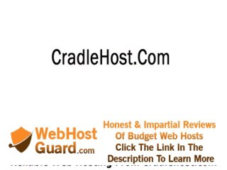 reliable web hosting from cradlehost