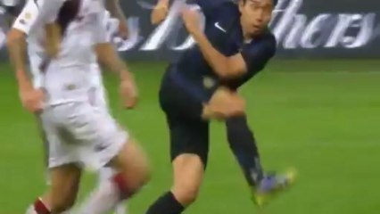 Inter-Livorno gol Nagatomo magia di Kovacic