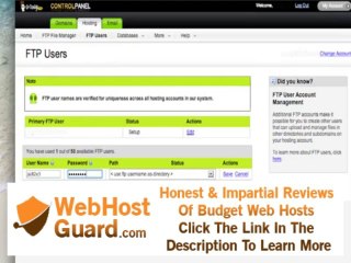 How to create an FTP User on GoDaddy Hosting