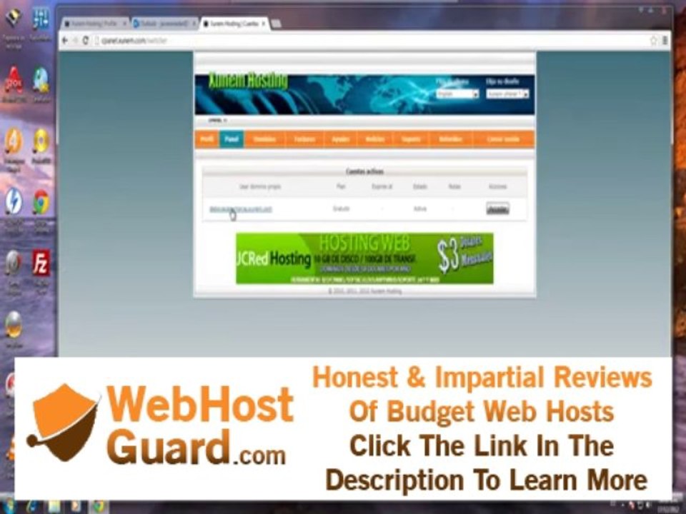 Cómo crear cuenta hosting en XUNEM e instalar joomla