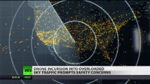 NEWS FLASH THE Sky's the limit_ Drones in overloaded air traffic risk collisions