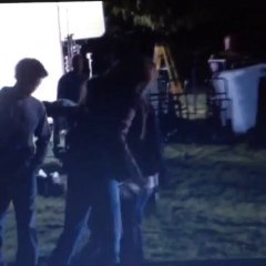 twilight forever; eclipse bts - Kristen putting boo boo Stewart in a headlock