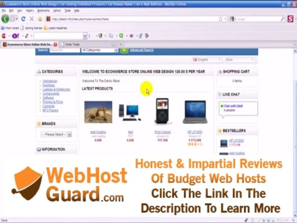 Order Totals Job-Lots Ecommerce Shopping Carts For Sale Free Hosting
