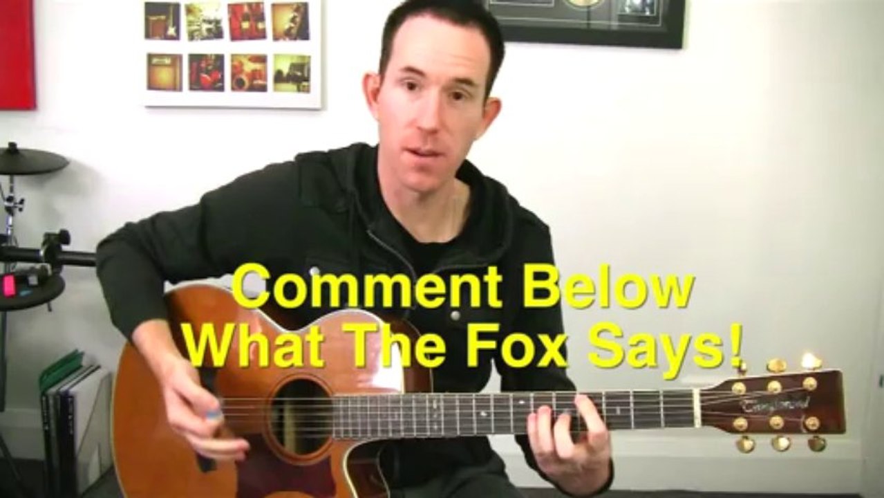 The Fox ★ Ylvis ★ Guitar Lesson - Easy How To Play Chords Tutorial