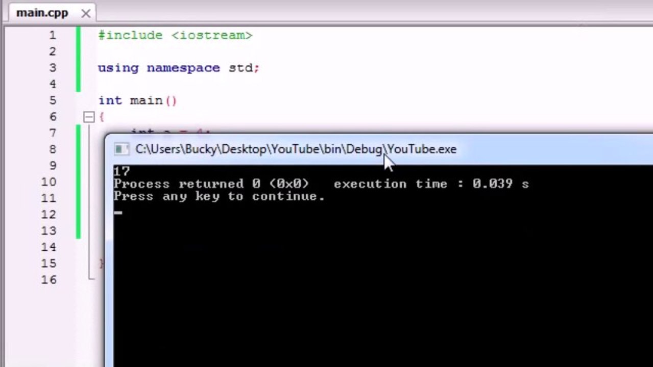 C Programming Tutorials - 4 - Variables By MNRAQ