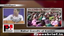 Rahul Gandhi addressing Congress rally at Kanker Chhattisgarh