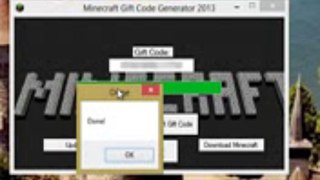 Minecraft Gift Code Generator 2013 + No Survey !!!