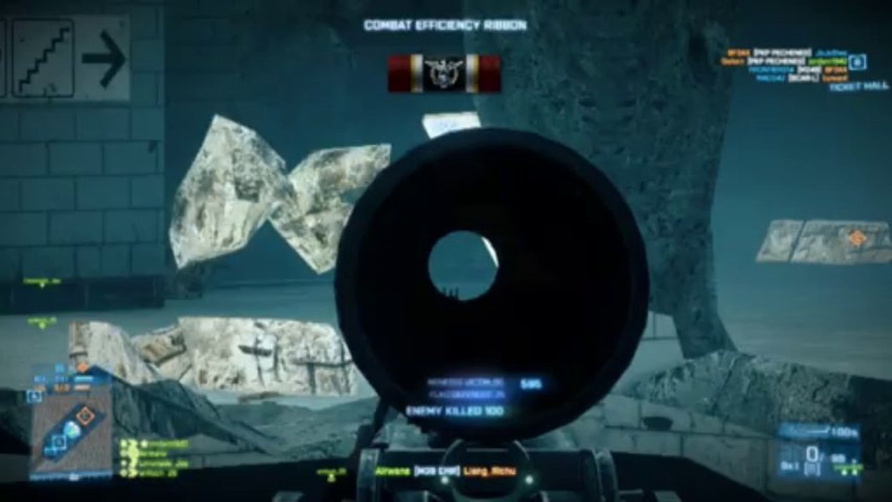 Battlefield 3 Metro map best sniper / Recon spot video Dailymotion