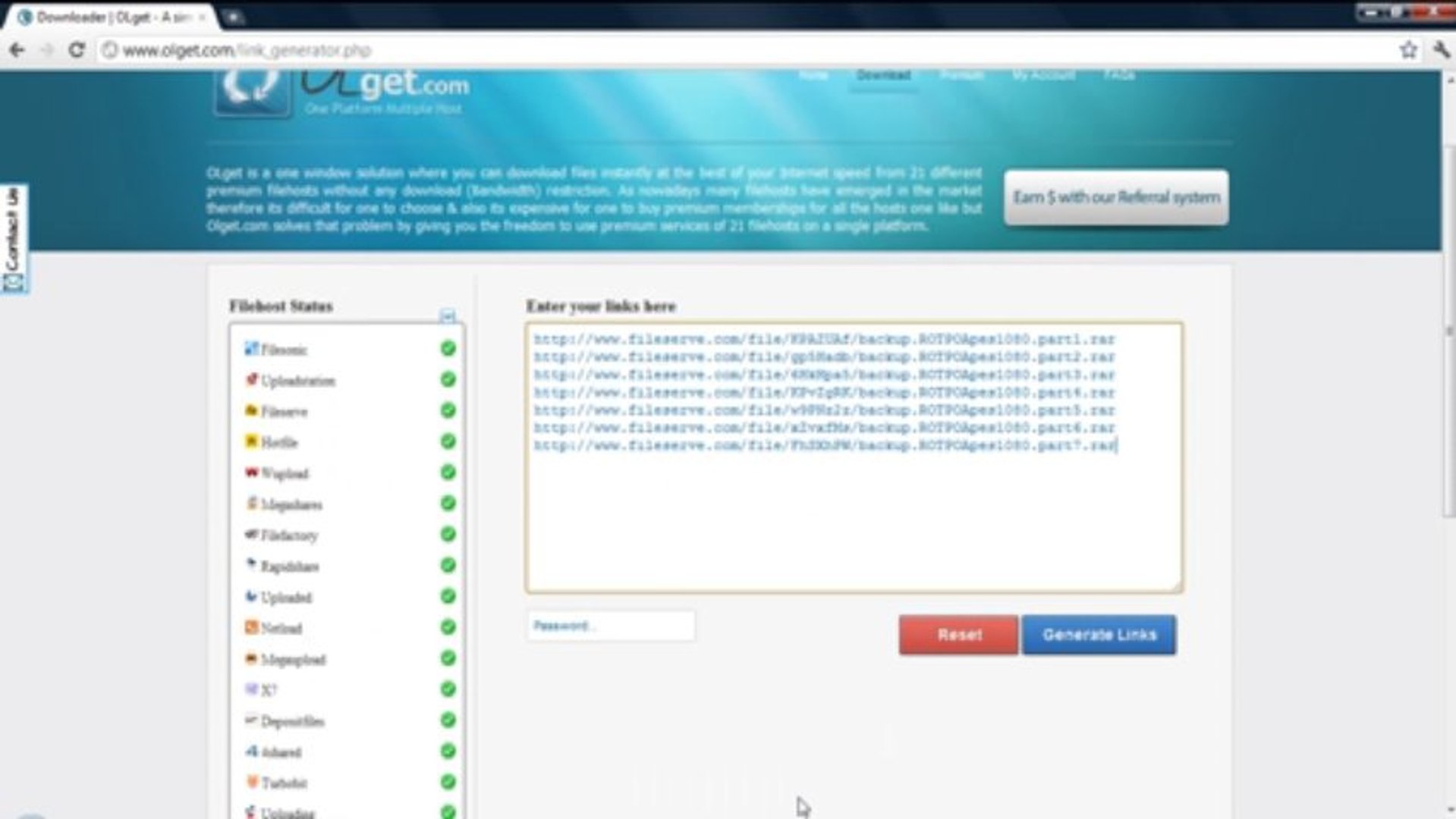 How To Download via OLget