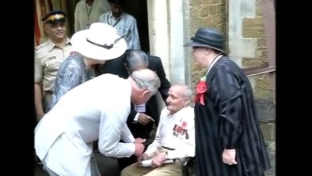 British Royals visit war veterans on Remembrance Sunday