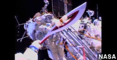 Sochi Olympic Torch Makes Historic Spacewalk