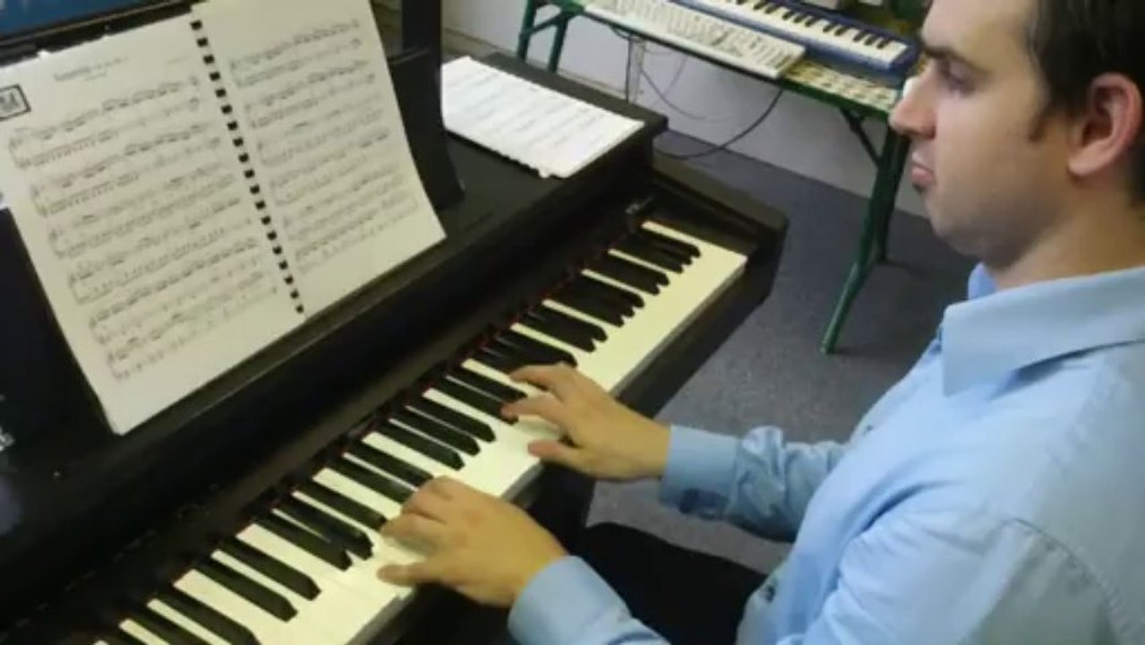 Jeff DeLangie Practicing Clementi Op36, 3c (AM Fun with the Classics)