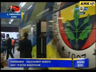 Fenerbahçe böyle stada geldi
