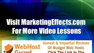 Internet Marketing Lessons - Lesson #2 - Domain Names And Hosting