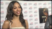 A Gorgeous Zoe Saldana On The AFI Film Fest Red Carpet