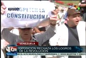 Oposición venezolana rechaza logros de la Revolución Bolivariana