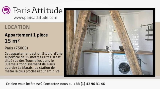 Appartement Studio à louer - Place des Vosges, Paris - Ref. 3320