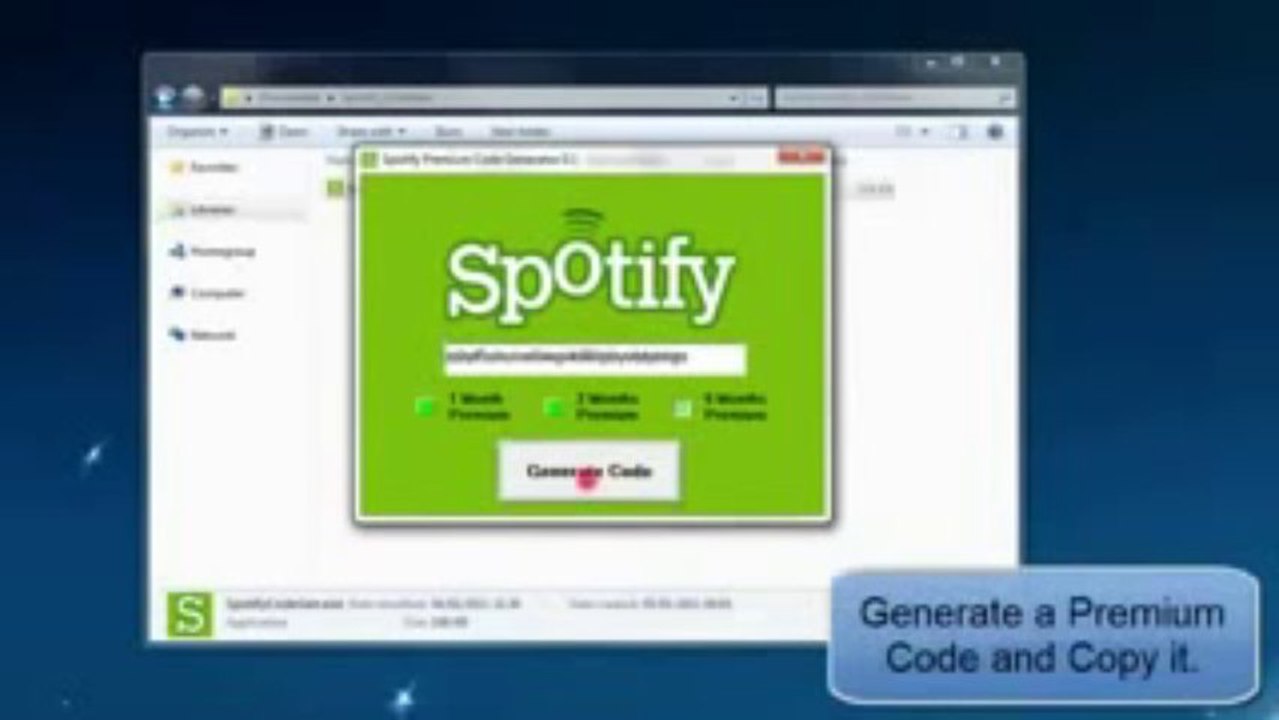 Spotify Premium Code Generator Keygen 2013 Download 100%