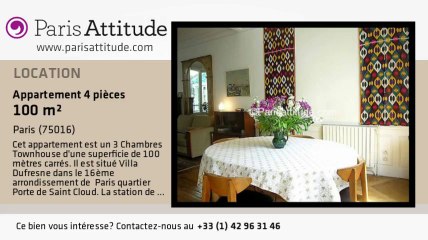 Maison de Ville 3 Chambres à louer - Porte de St Cloud, Paris - Ref. 4830