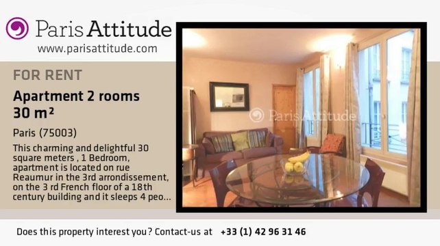 1 Bedroom Apartment for rent - Arts et Métier, Paris - Ref. 8276