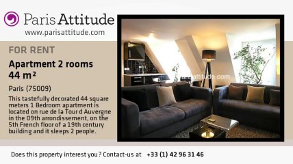 1 Bedroom Apartment for rent - Poissonnière, Paris - Ref. 2033