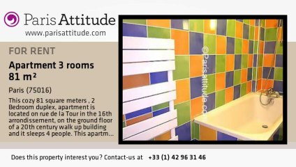 2 Bedroom Duplex for rent - Trocadéro, Paris - Ref. 5891