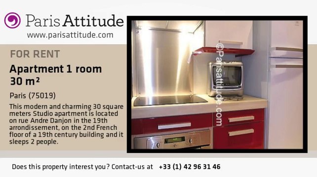 Studio Apartment for rent - Buttes Chaumont, Paris - Ref. 4636