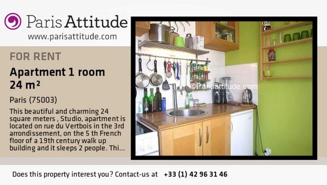 Studio Apartment for rent - Arts et Métier, Paris - Ref. 7663