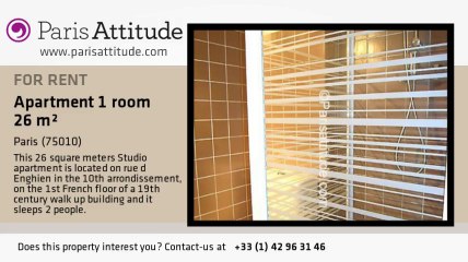 Studio Loft for rent - Grands Boulevards/Bonne Nouvelle, Paris - Ref. 2993