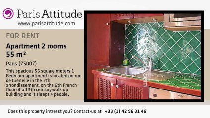 1 Bedroom Apartment for rent - Invalides, Paris - Ref. 3180