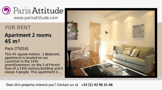 1 Bedroom Apartment for rent - Trocadéro, Paris - Ref. 7103